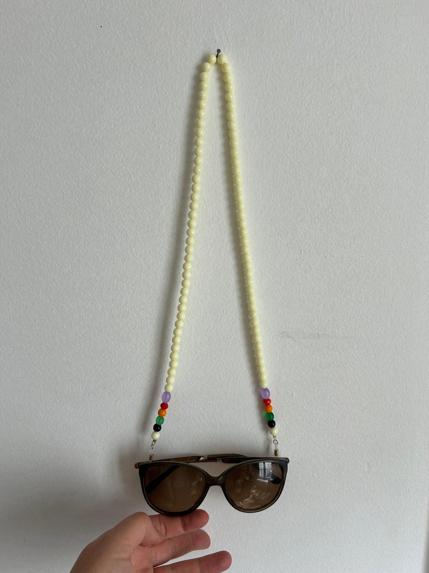 Chaîne de lunette - blanc cassé