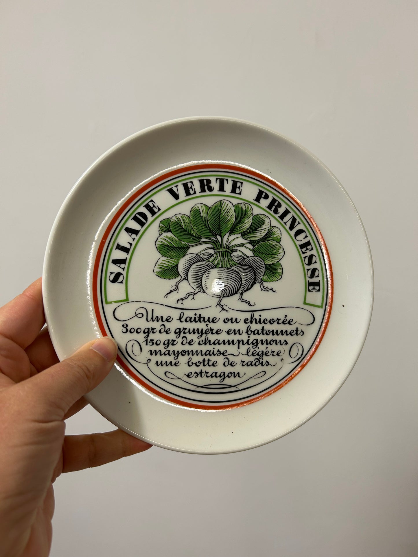 Ensemble d’assiettes à salade porcelaine d’Auteuil