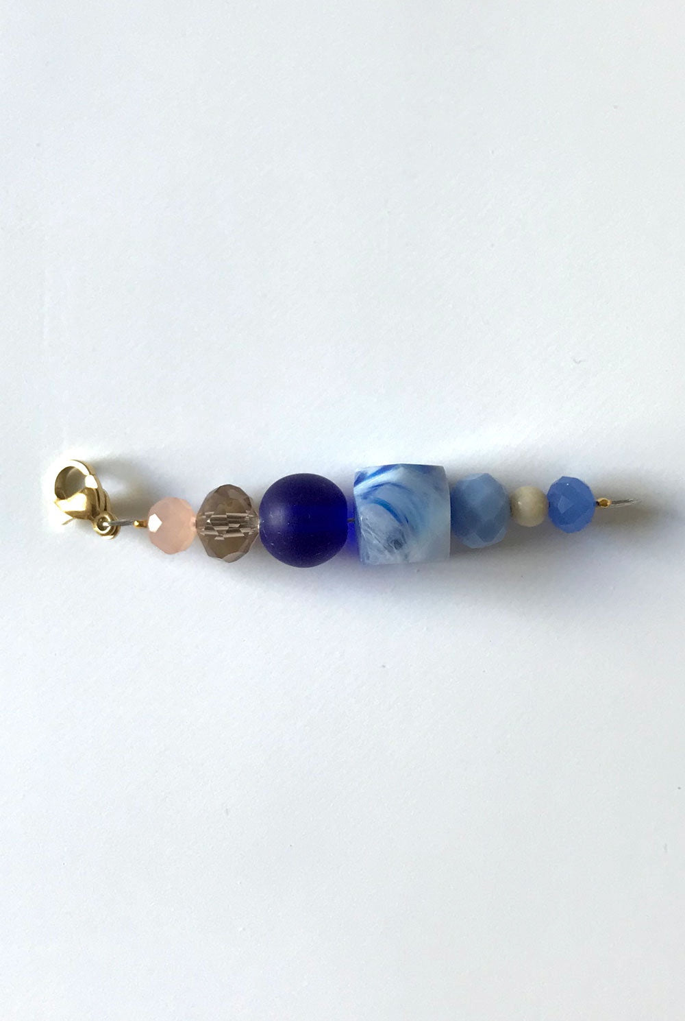 Pendentif extension de chaîne en perles colorées n°3