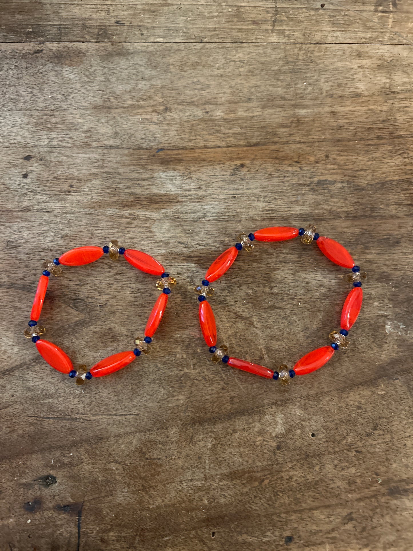 Bracelet épis, bleu, turquoise ou rouge