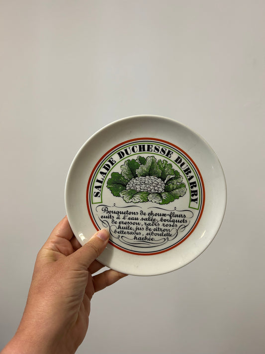 Ensemble d’assiettes à salade porcelaine d’Auteuil
