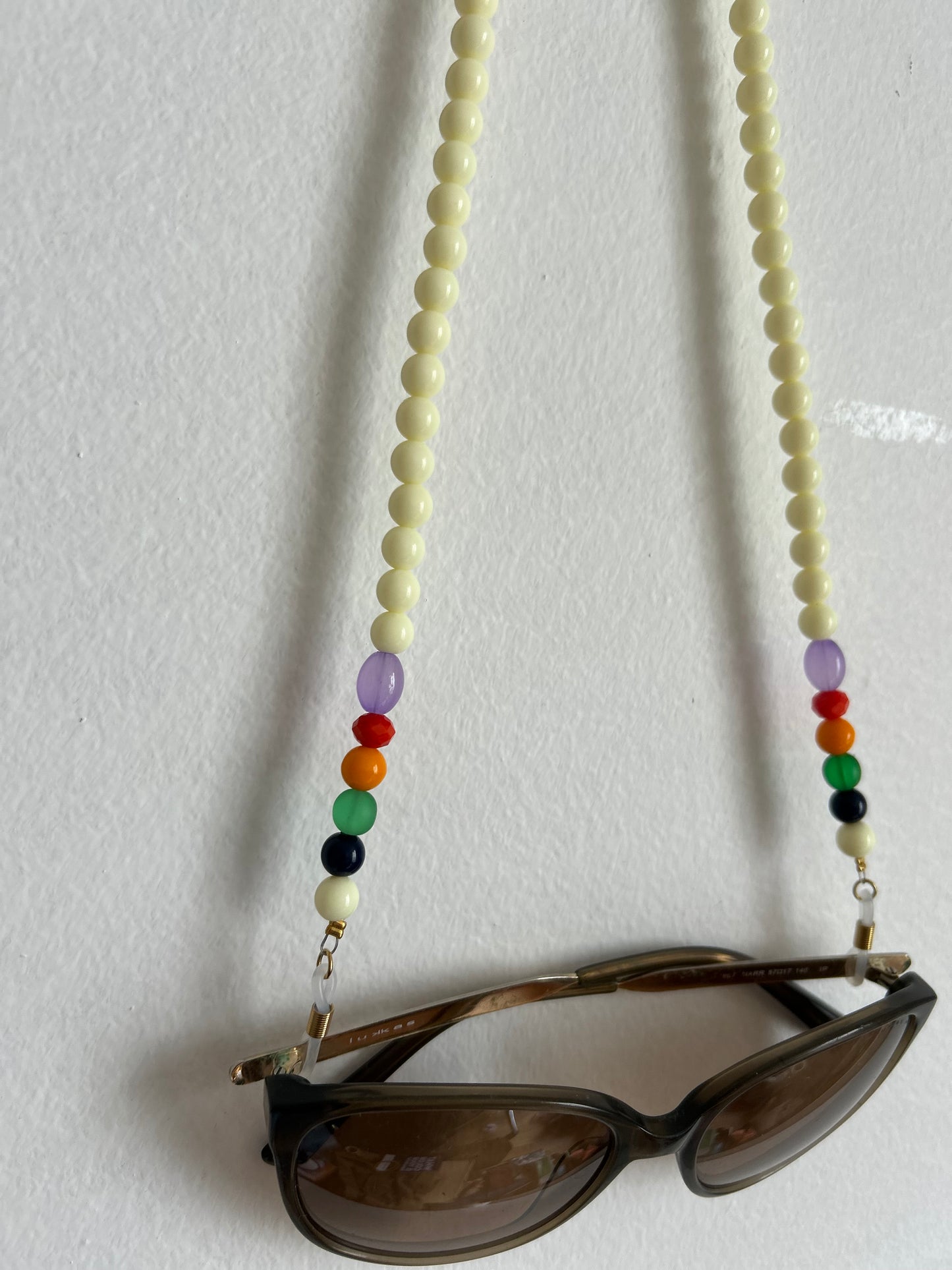 Chaîne de lunette - blanc cassé