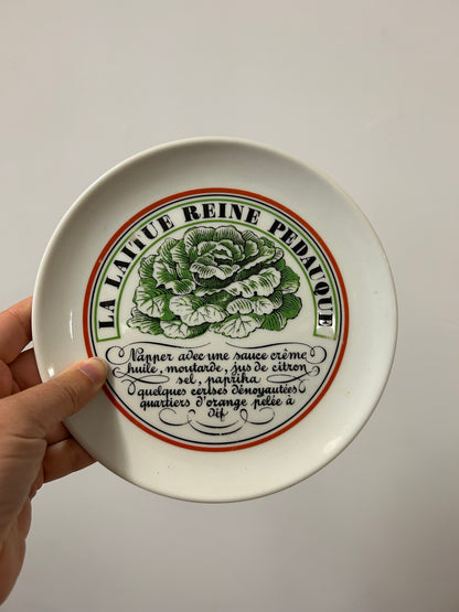 Ensemble d’assiettes à salade porcelaine d’Auteuil