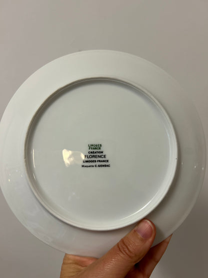 Ensemble d’assiettes à fromage porcelaine de limoges