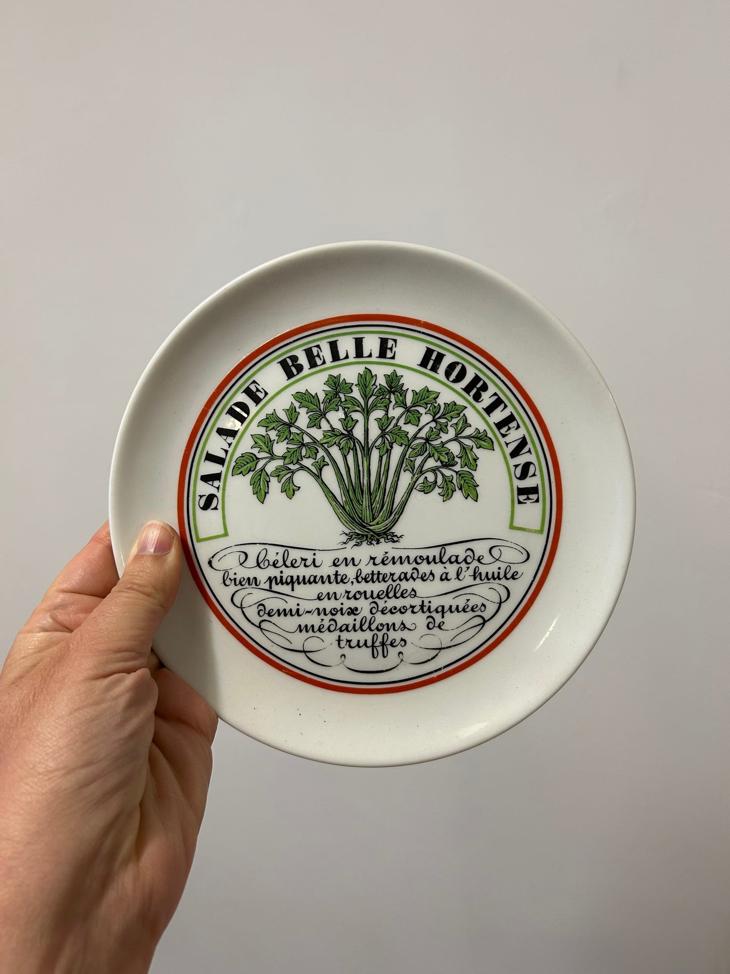 Ensemble d’assiettes à salade porcelaine d’Auteuil