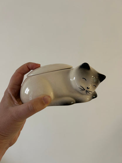 Boîte chat céramique 