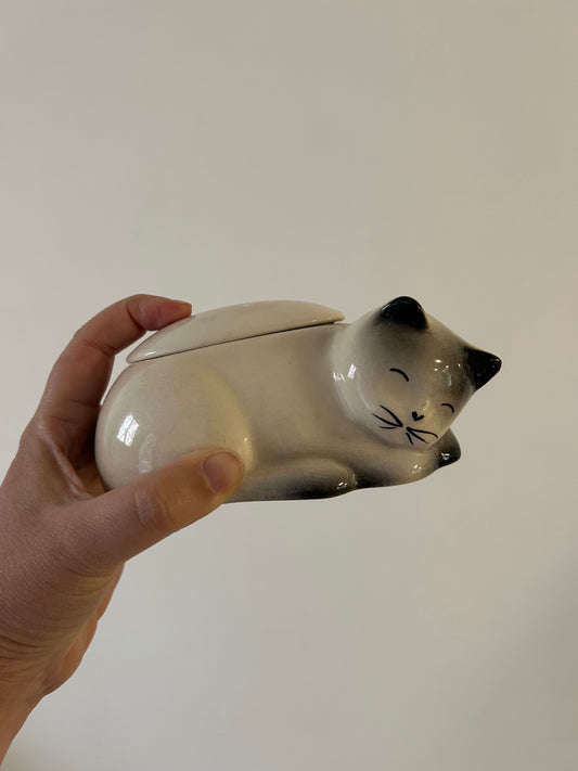Boîte chat céramique 