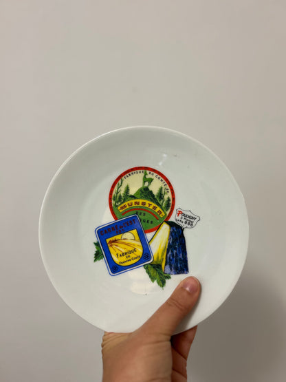 Ensemble d’assiettes à fromage porcelaine de limoges