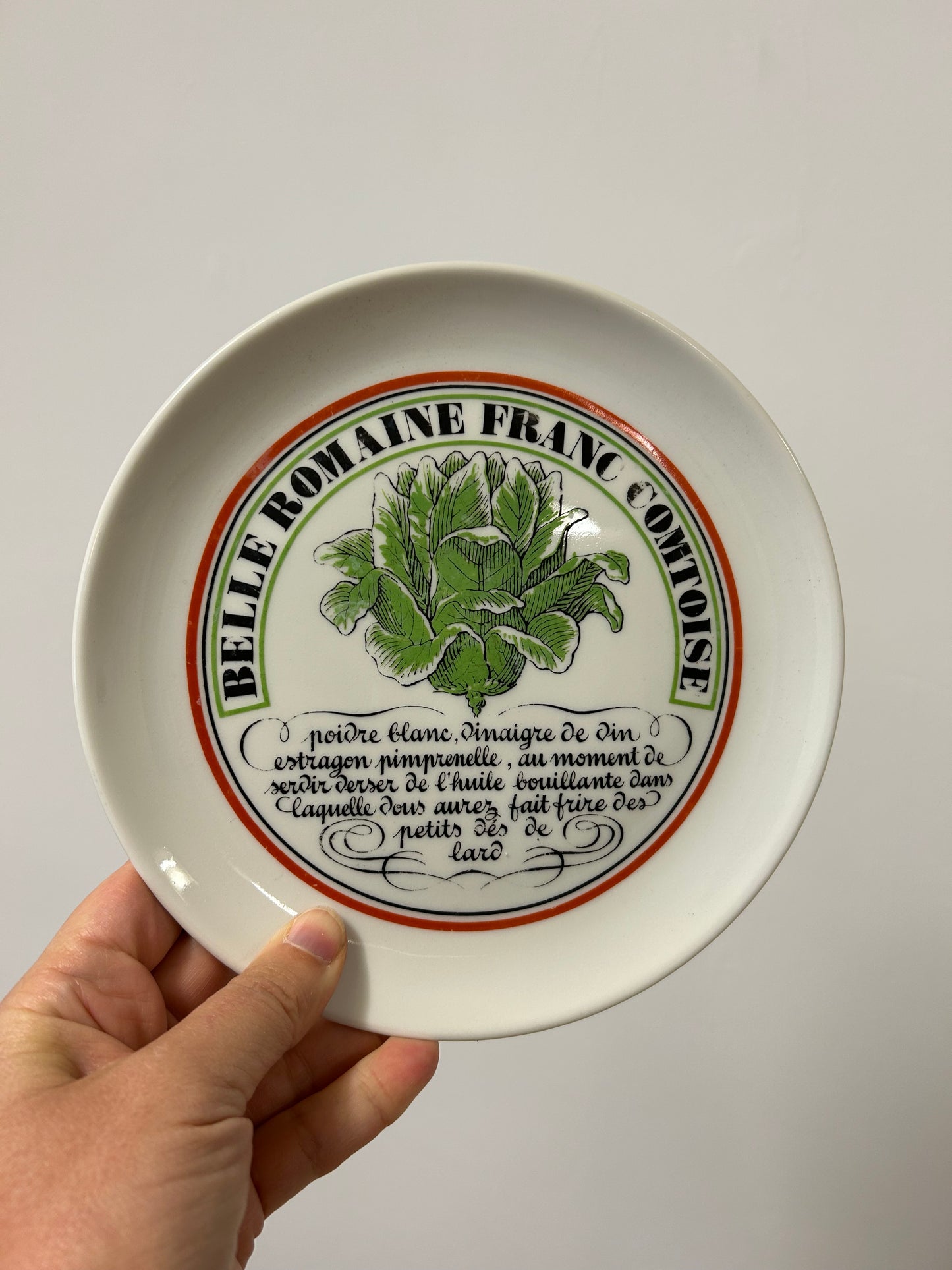 Ensemble d’assiettes à salade porcelaine d’Auteuil