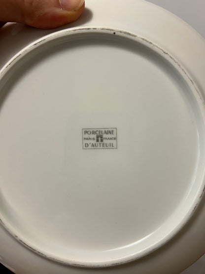 Ensemble d’assiettes à salade porcelaine d’Auteuil