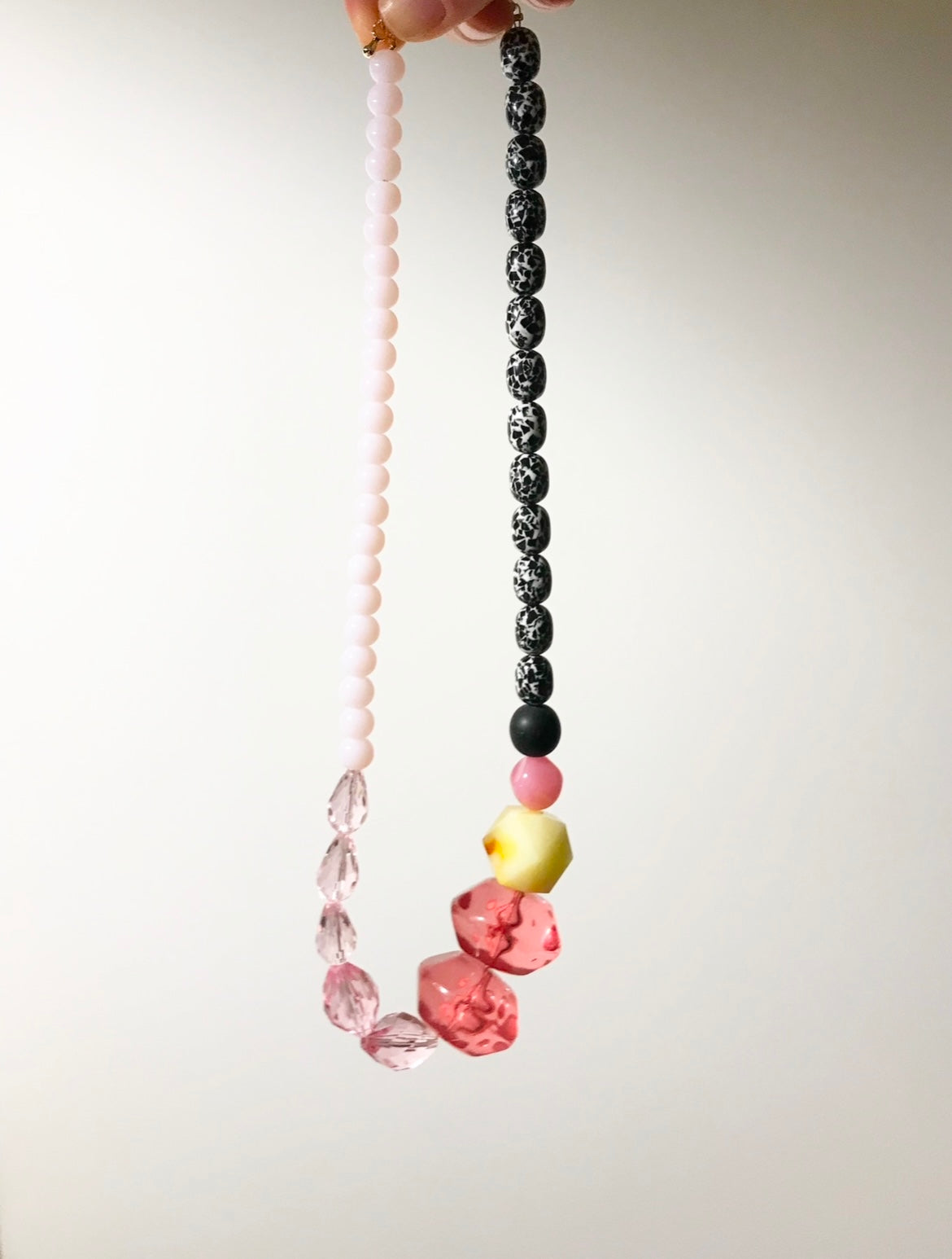 Collier Rose et Noir