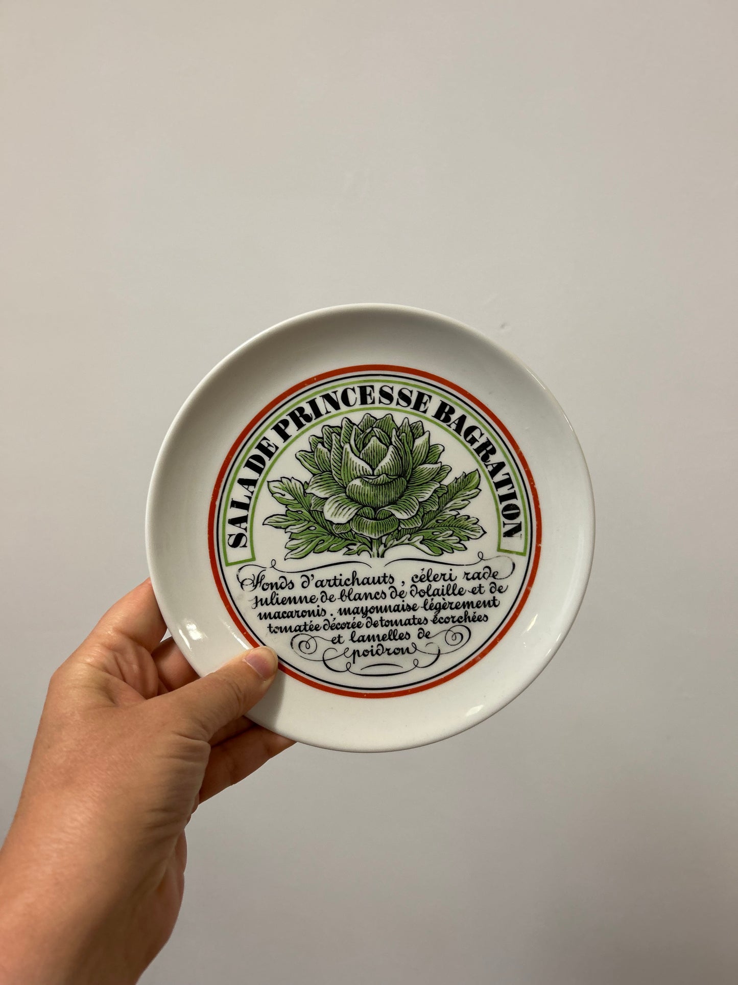 Ensemble d’assiettes à salade porcelaine d’Auteuil