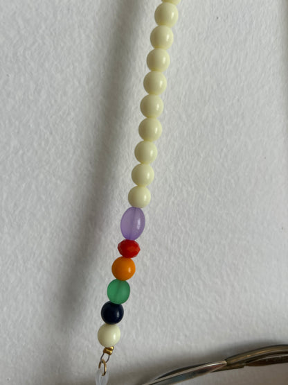 Chaîne de lunette - blanc cassé