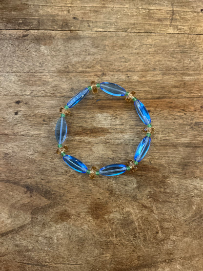 Bracelet épis, bleu, turquoise ou rouge