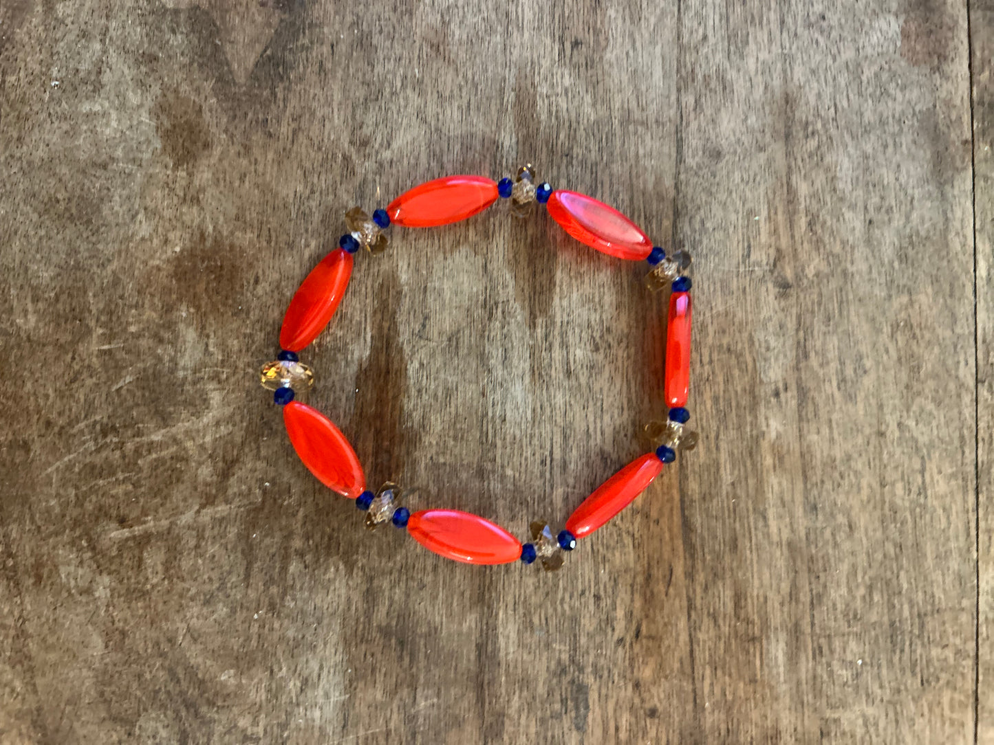 Bracelet épis, bleu, turquoise ou rouge