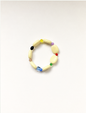 Bracelet petites perles blanches et multicolores