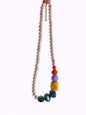 Collier perles multicolores